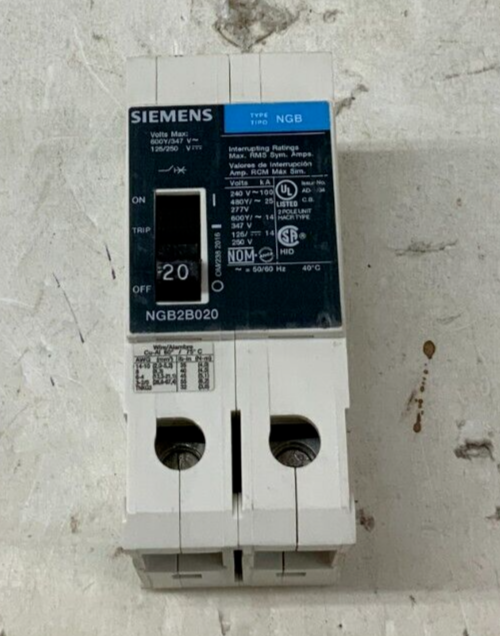 Siemens NGB2B020 Used