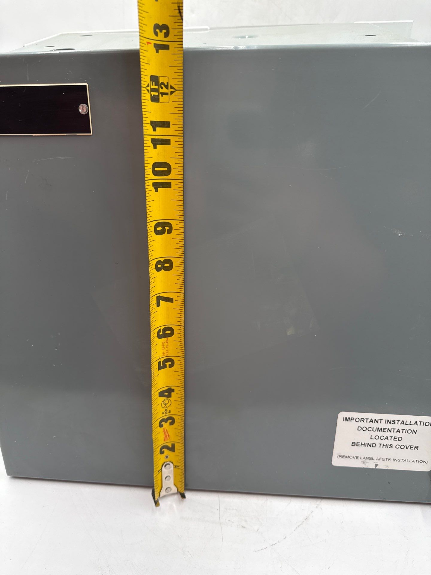 Allen Bradley 2100 12in MCC Bucket Blank Shelf Empty Unit Insert with Door Used