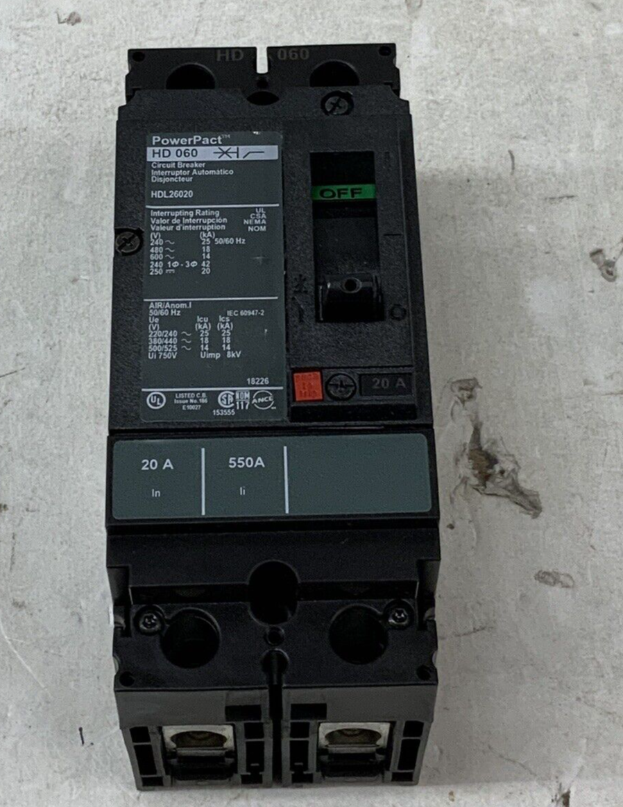 Square D HDL26020 Used