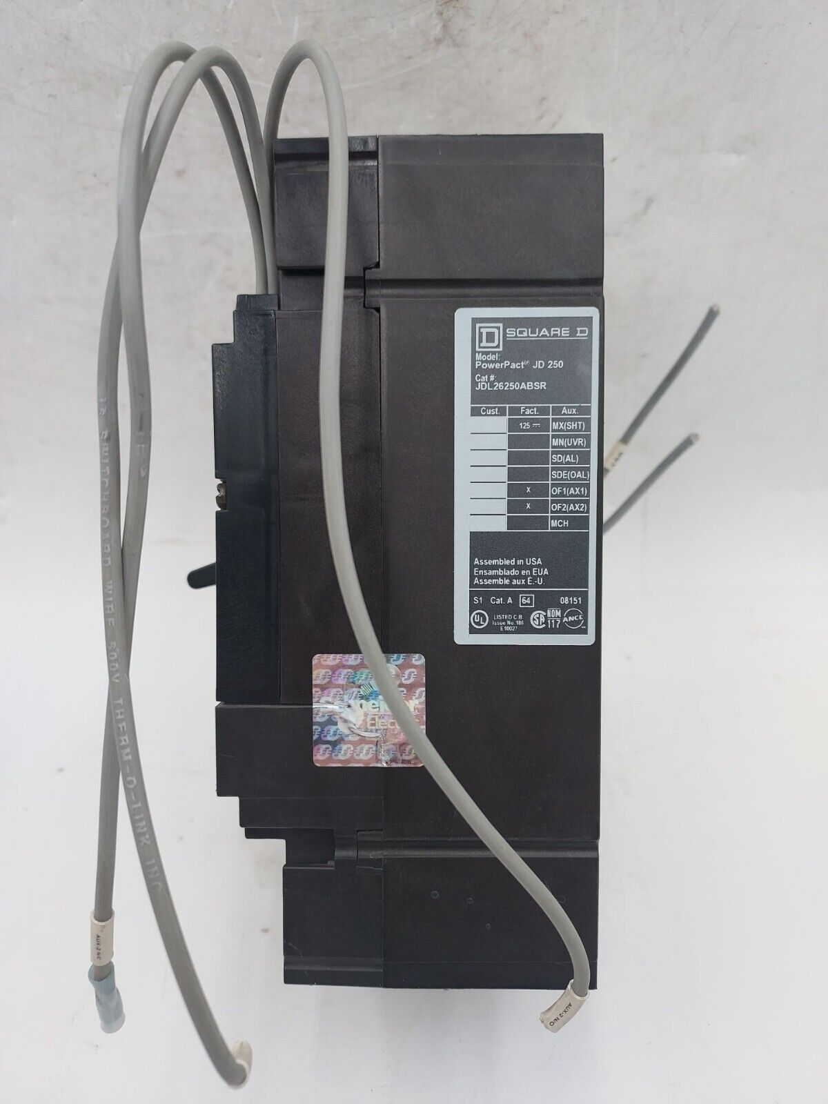 Square D JDL26250ABSR Used