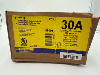 Square D H321N New
