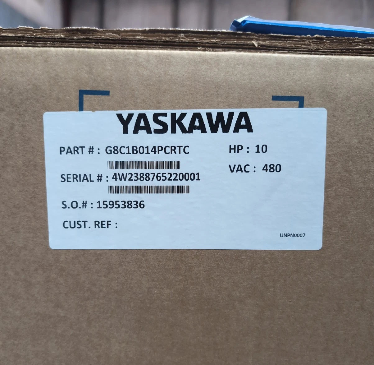 Yaskawa GA800 GA80U4018ABM 10HP 380-480V 3PH Variable Frequency Drive VFD New New