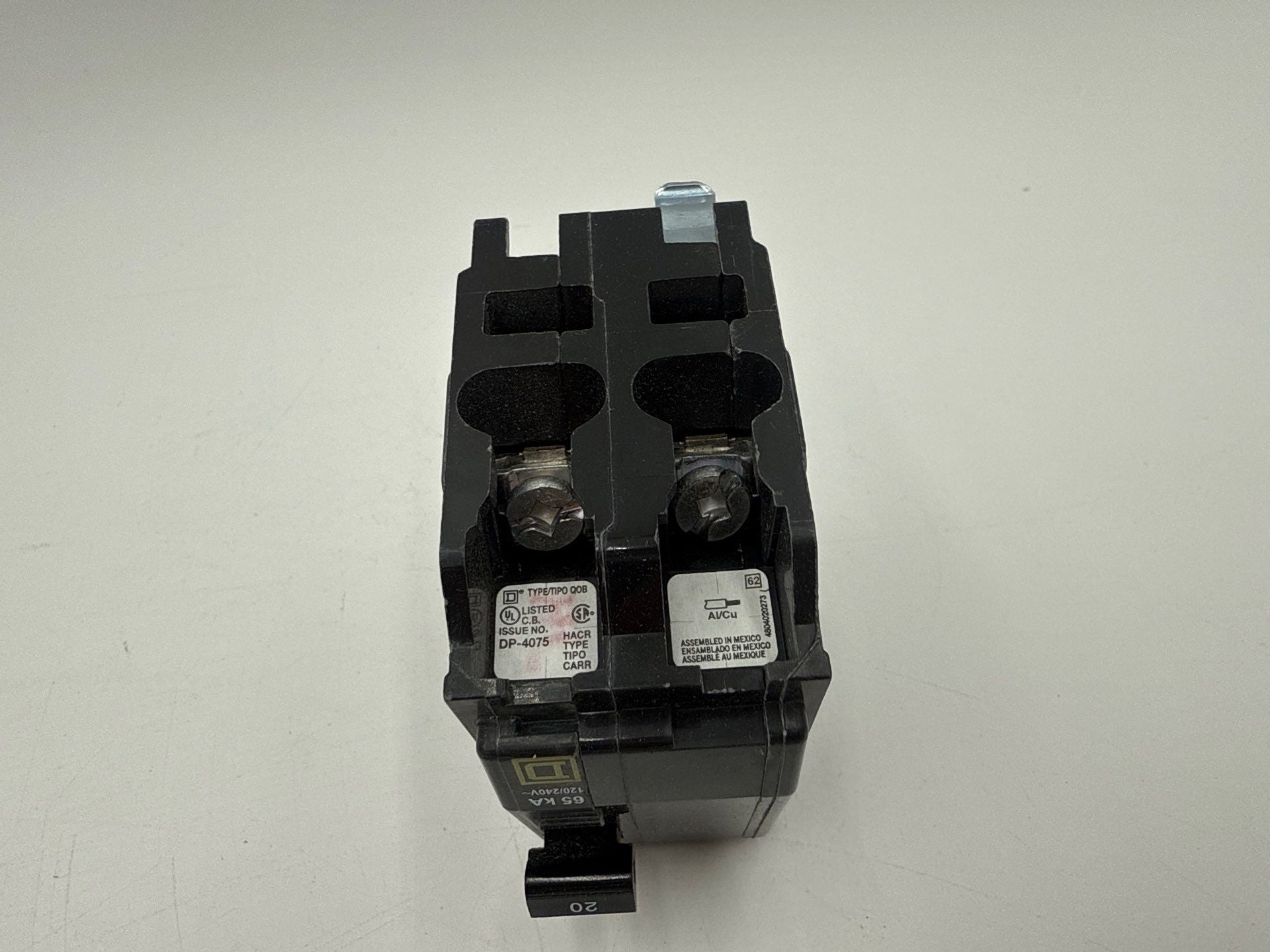 Square D QHB220 Circuit Breaker 20A 2P 120/240V 65kA QOB 20 Amp 2 Pole New