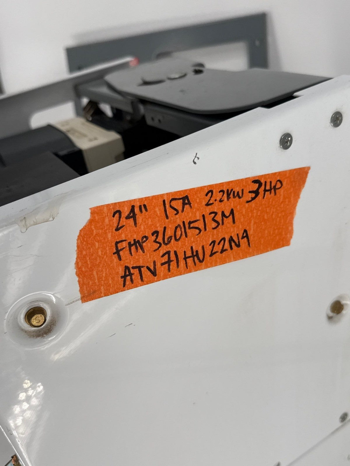 Square D Model 6 24" 15A Combo MCC Bucket FHP3601513M ATV71HU22N4 3HP Drive Used