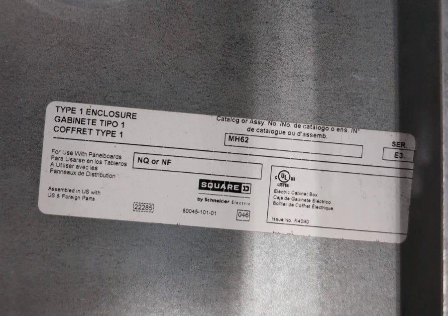 Square D NQ Panelboard 400A 208/120V 3PH 4W Type 1 Encl 400 Amp MCB Panel 42 Cir New