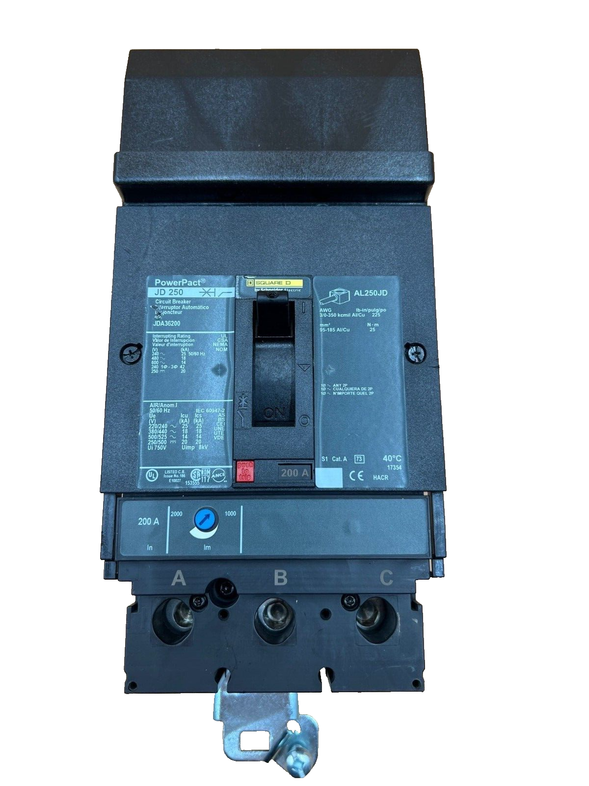 Square D JDA36200 Used