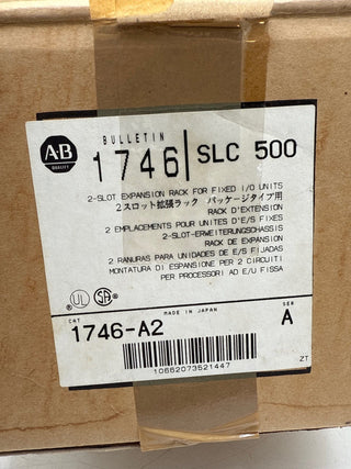 Allen Bradley 1746-A2 Ser A SLC 500 2 Slot Expansion Rack Fixed I/O Units New