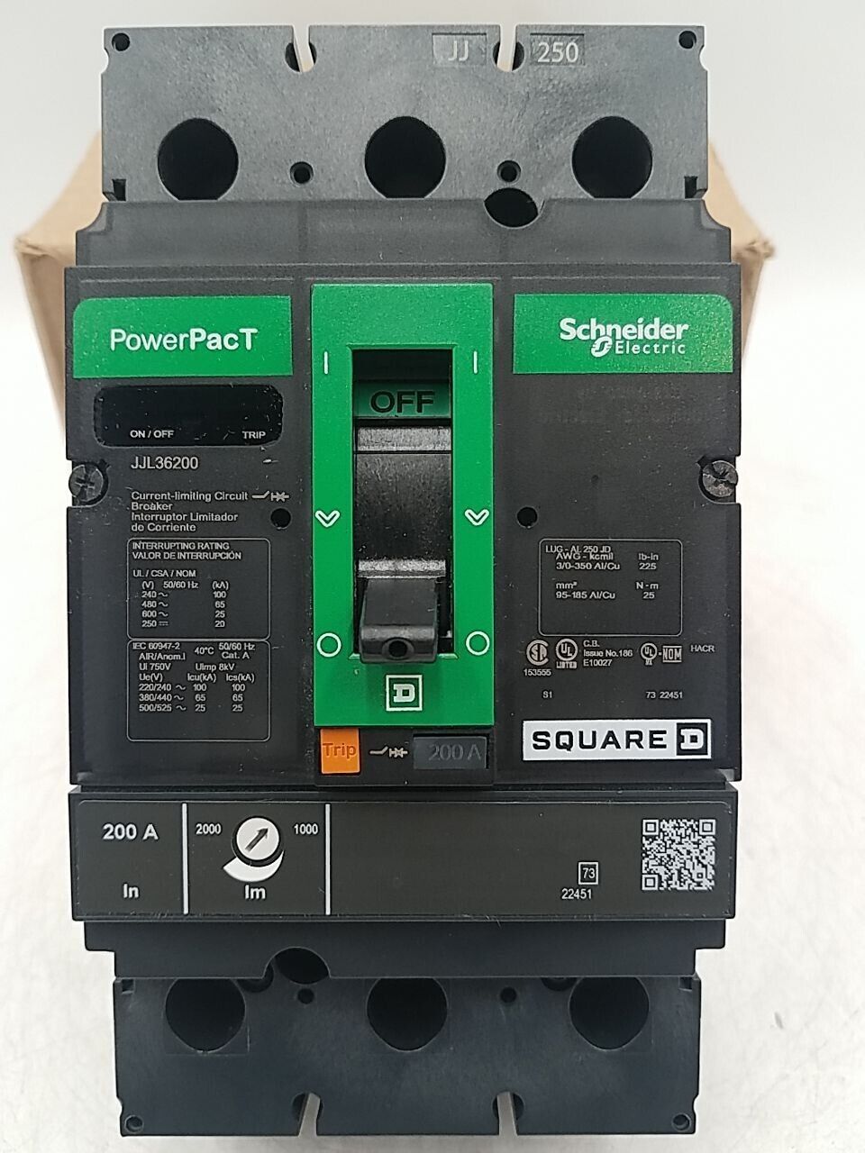 Square D JJL36200 New