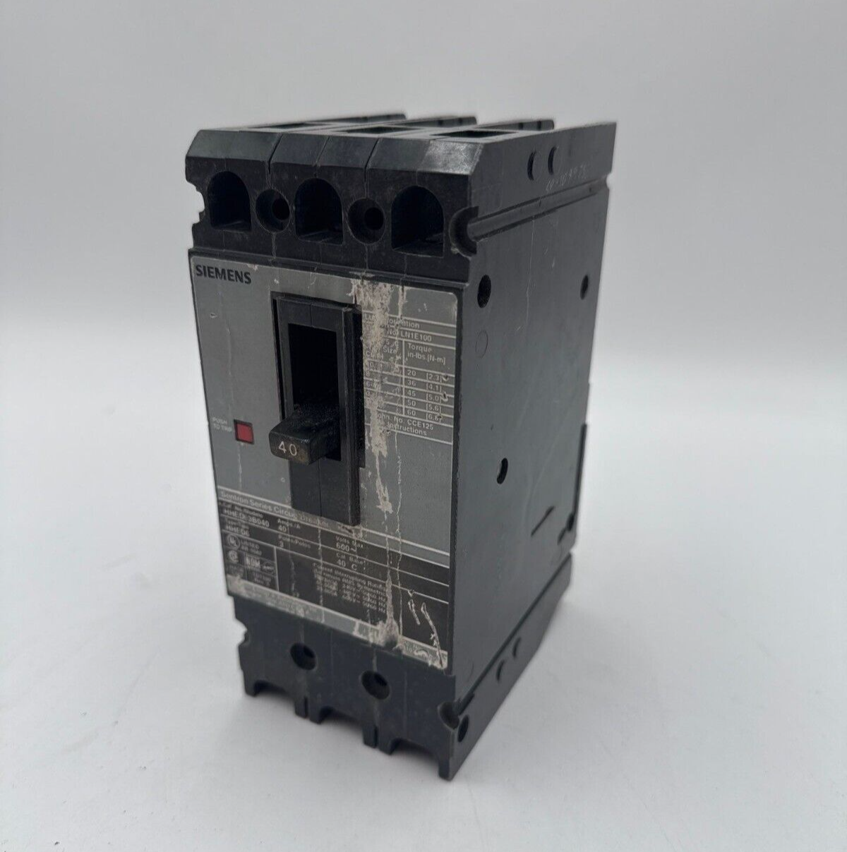 Siemens HHED63B040 Used