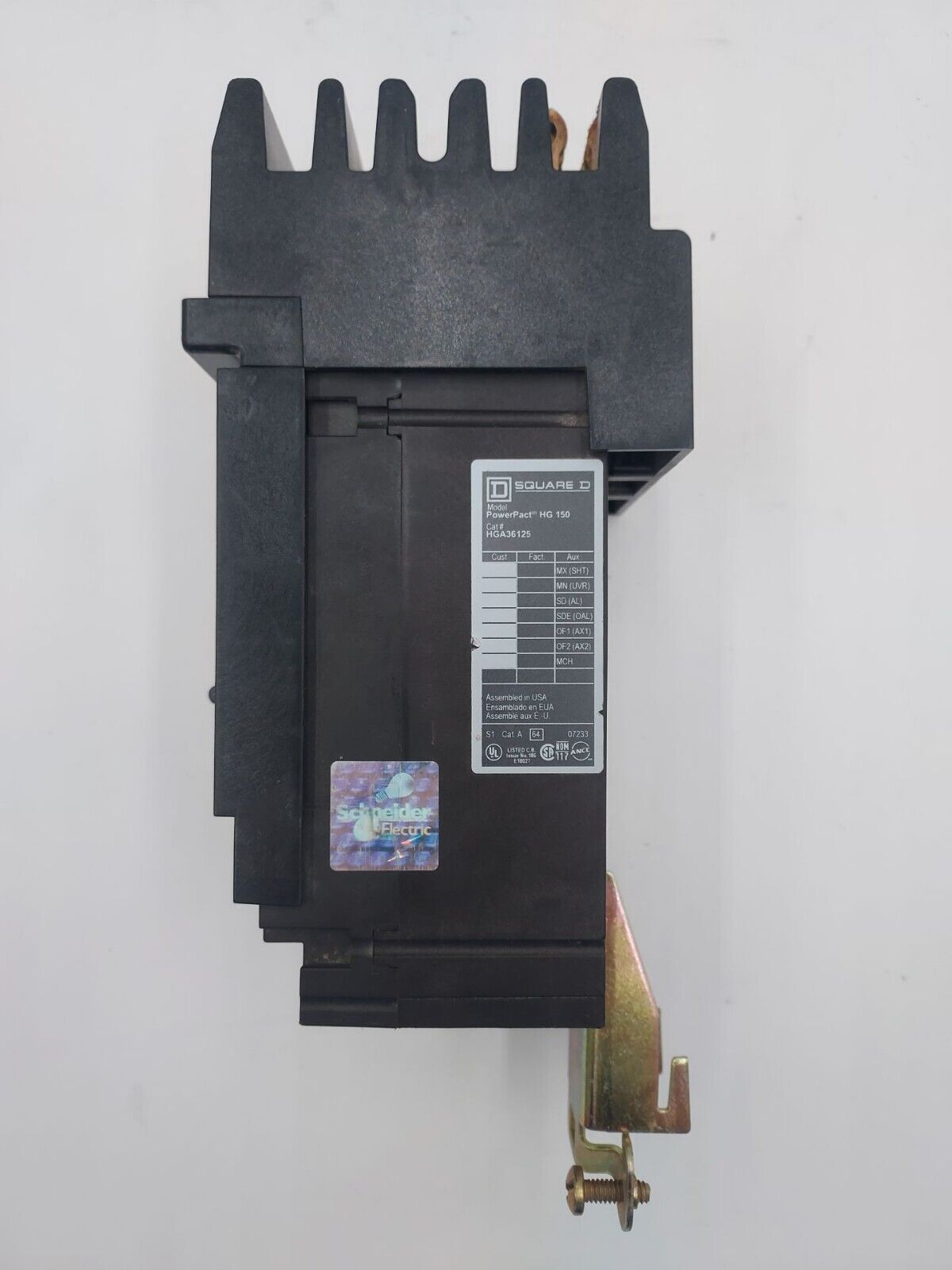 Square D HGA36125 Used