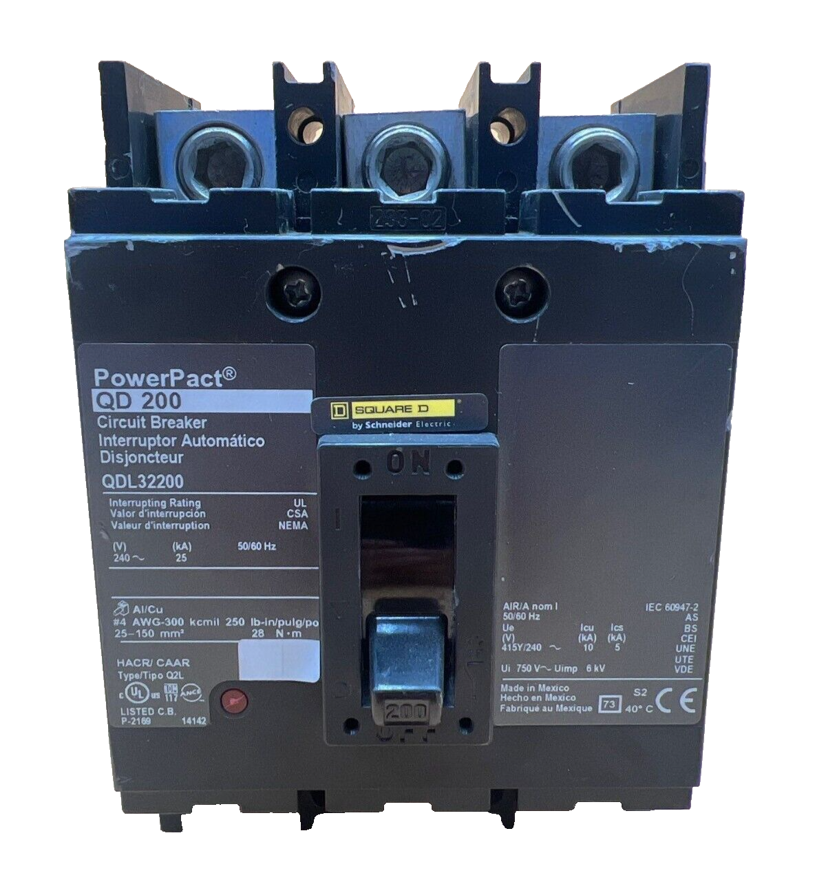 Square D QDL32200 Used