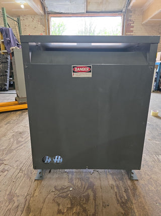 112.5 kVA Square D 112T3H Transformer Pri 480V Sec 208/120V 3PH Indoor Used