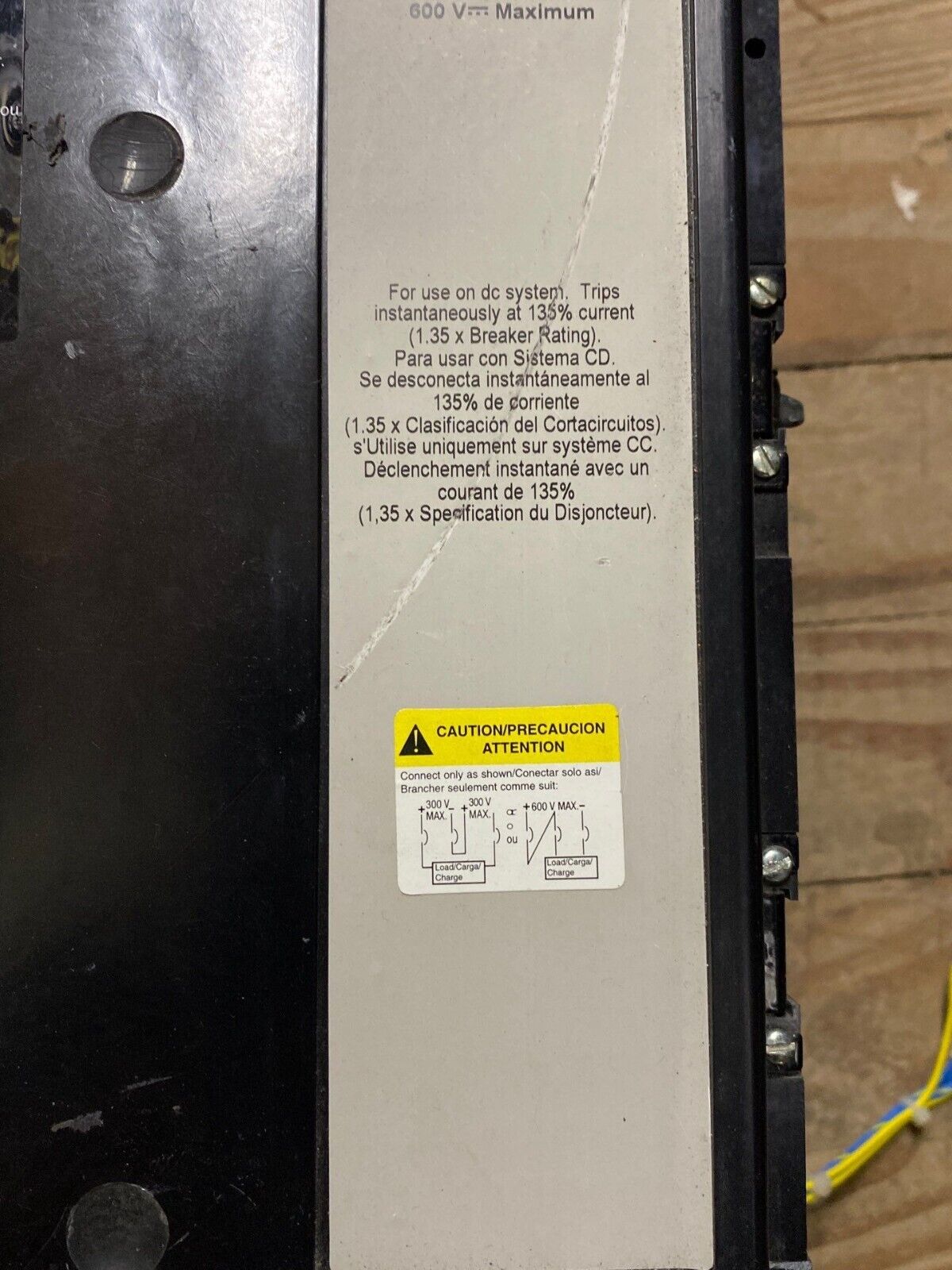 Square D PAF361200DC1625 Used