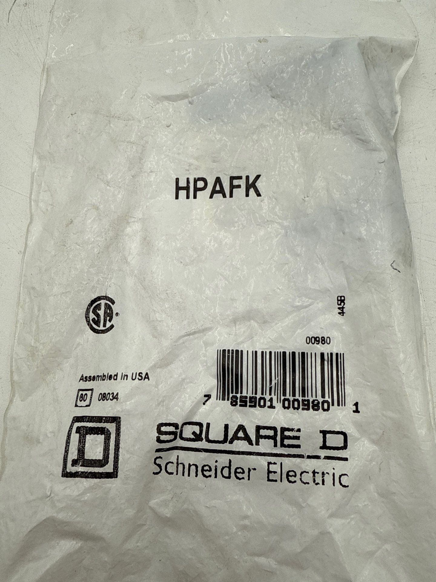 Square D HPAFK Handle with Padlock Attachment For FA Circuit Breakers New