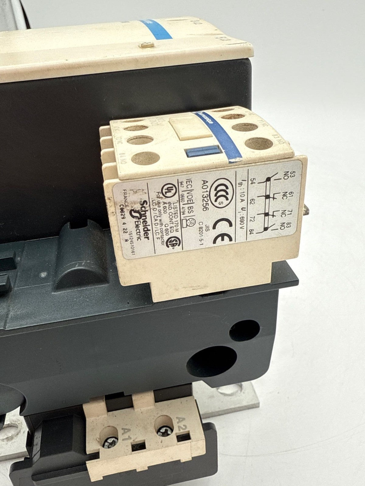 Telemecanique LC1F150 Contactor 150A 3P 440V 3PH Coil 127V 40-400Hz LX9FF127 Used