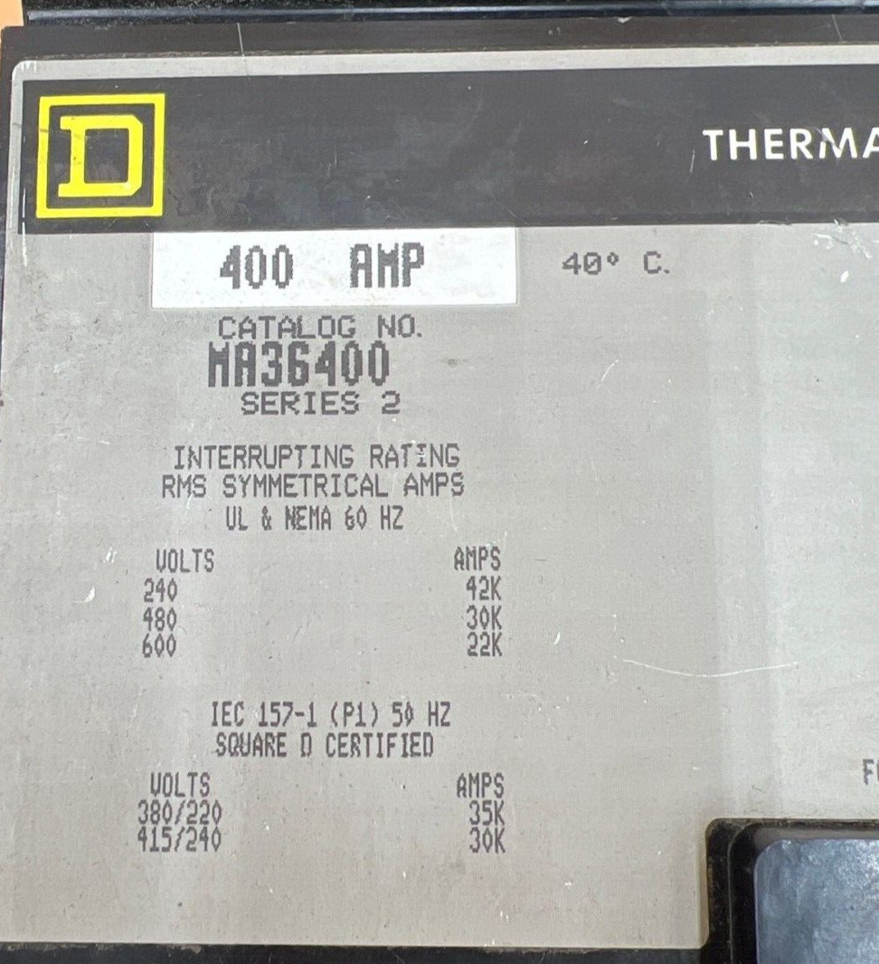 Square D MA36400 Used