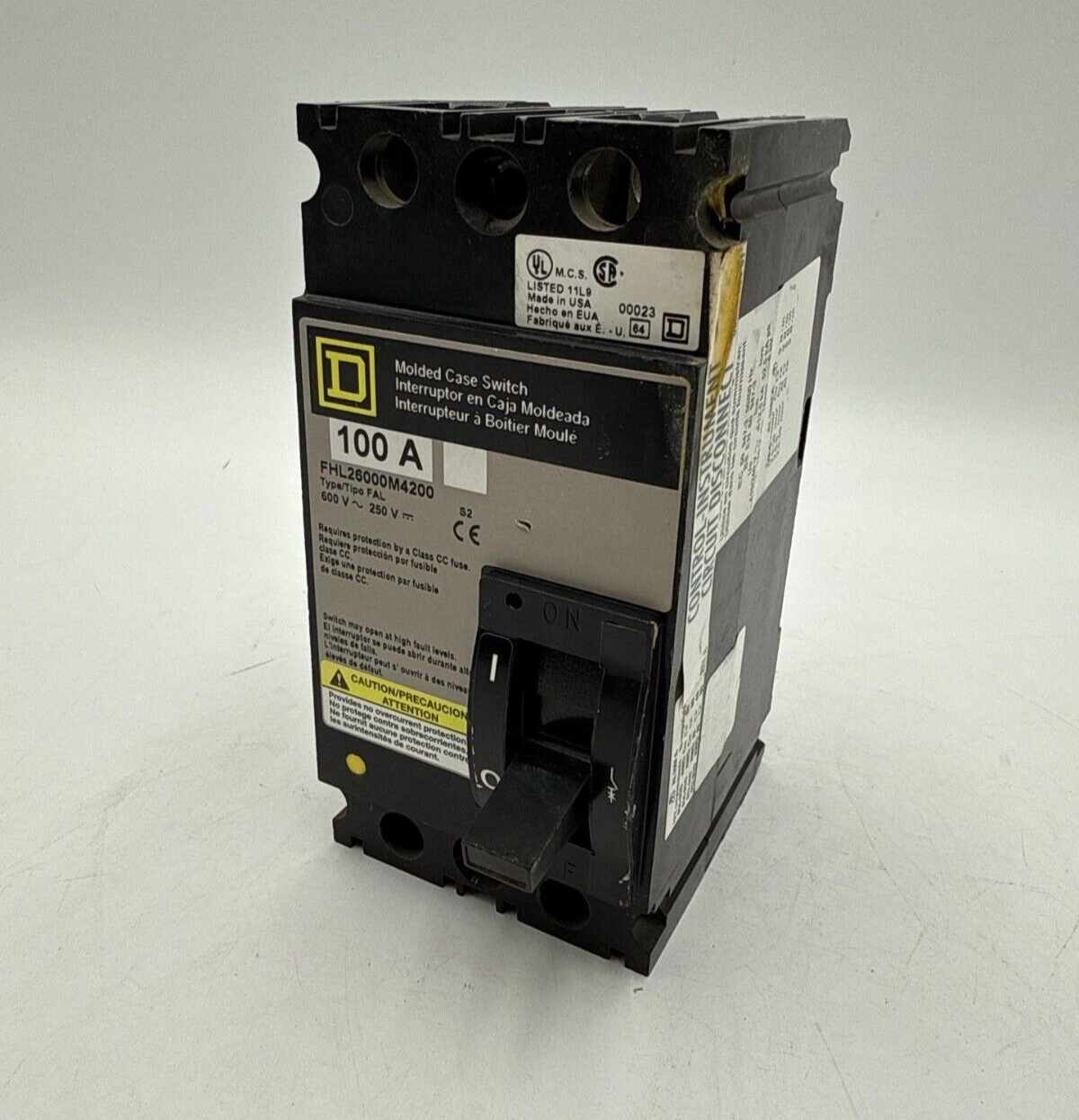 Square D FHL26000M4200 Used