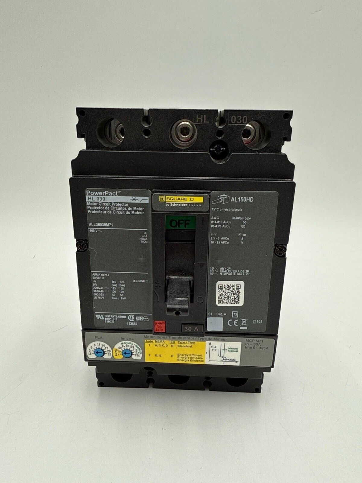 Square D HLL36030M71 Used