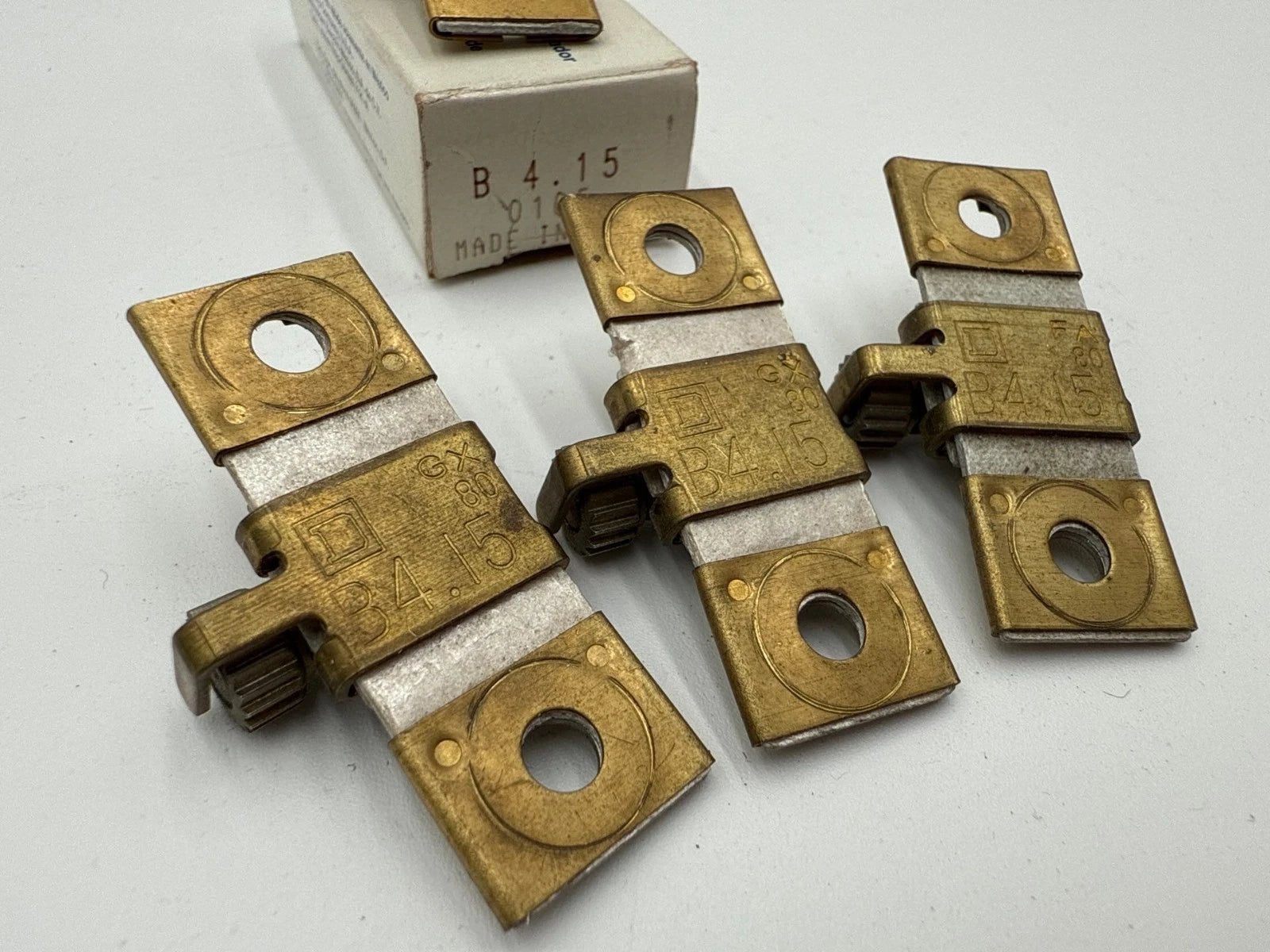 4PC Lot Square D B4.15 Thermal Overload Heater Element Unit B415 2.99-3.70 Amp Used