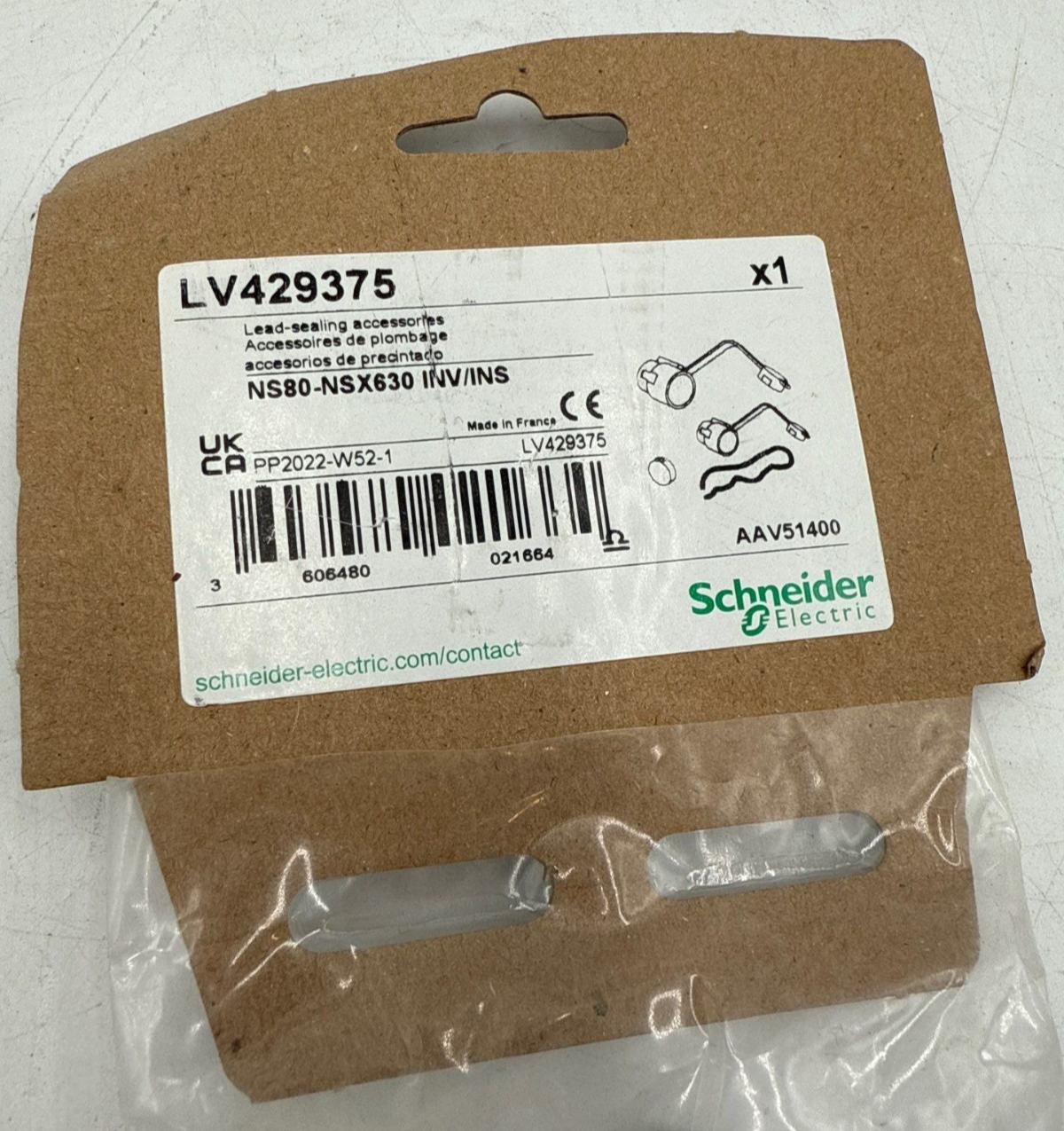 Schneider Electric LV429375 Sealing Accessories ComPact NSX NSXm New