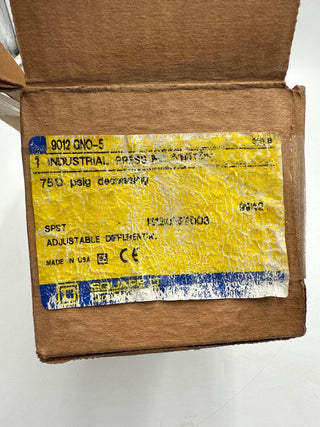 Square D 9012GNO5 Industrial Pressure Switch Class 9012 GNO-5 3-150PSIG New