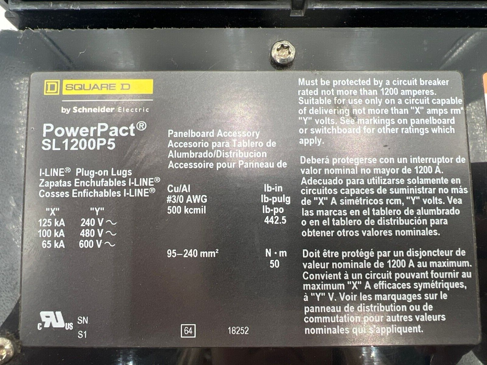 Square D SL1200P5 New
