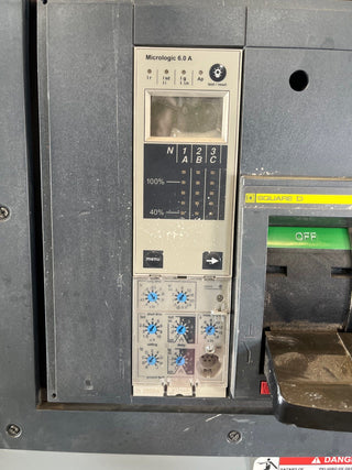 Square D QED Switchboard 2000A 480/277V 3PH 4W MCB RKF36200U44A LSIG GroundFault Used