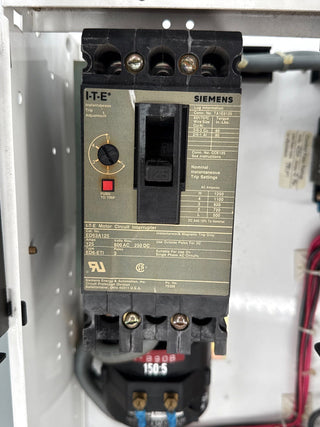 Siemens Model 95 24" Combo MCC Bucket Size 3 Starter ED63A125 125 Amp Used