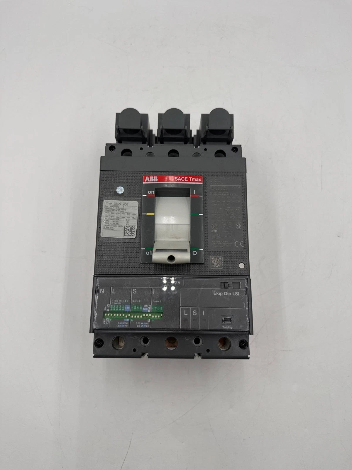 ABB XT5NQ340AFNF000XXX Circuit Breaker 400A 3P 600V Tmax XT5N 400 Amp Ekip LSI New