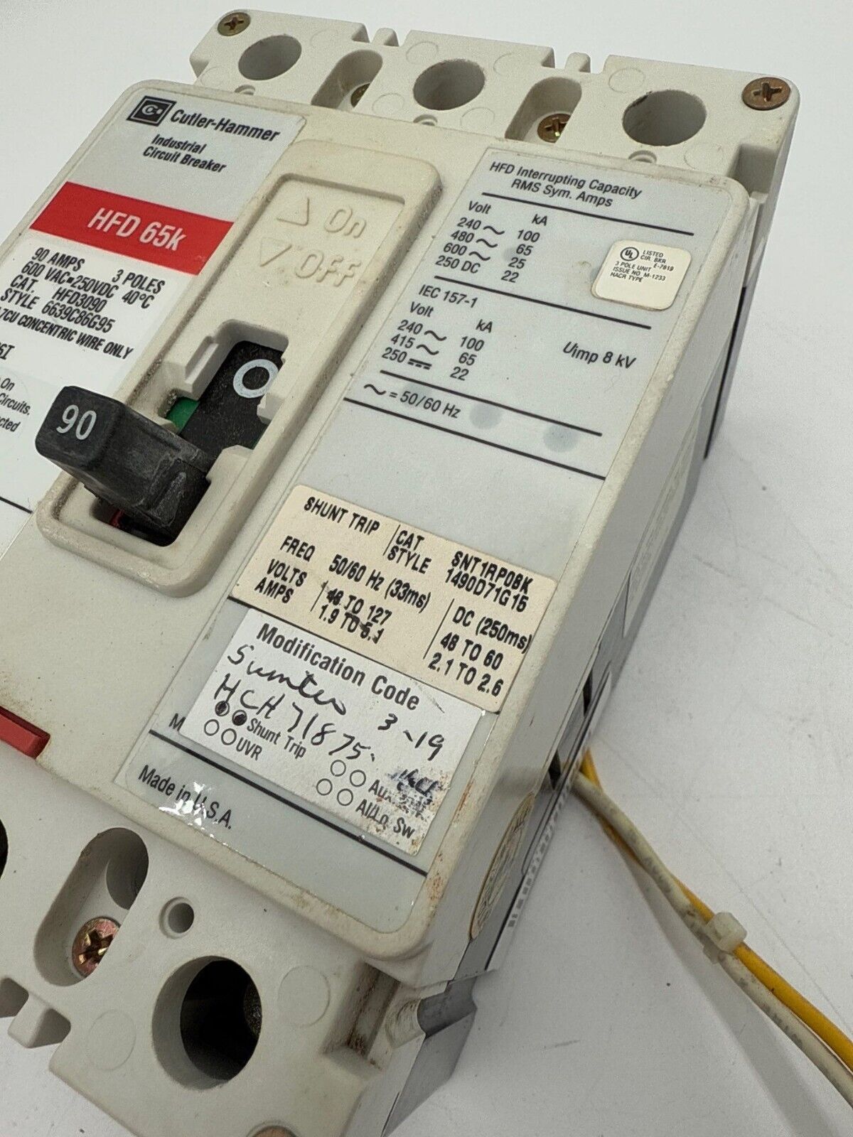 Square D HFD3090 Used