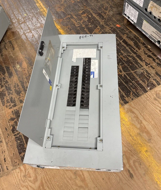 GE AQF3421ATX Panelboard 125A 208/120V 3PH 4W MCB THQB32100 Indoor Encl 42 Cir Used
