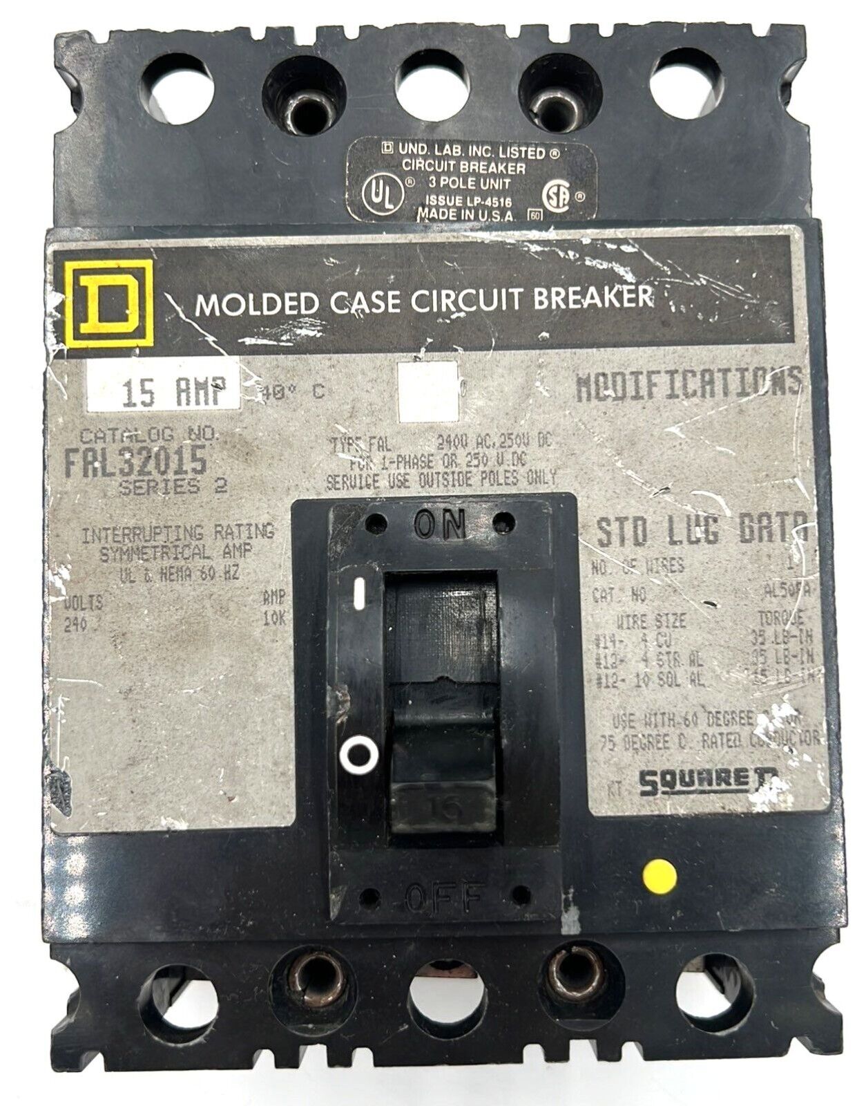 Square D FAL32015 Used