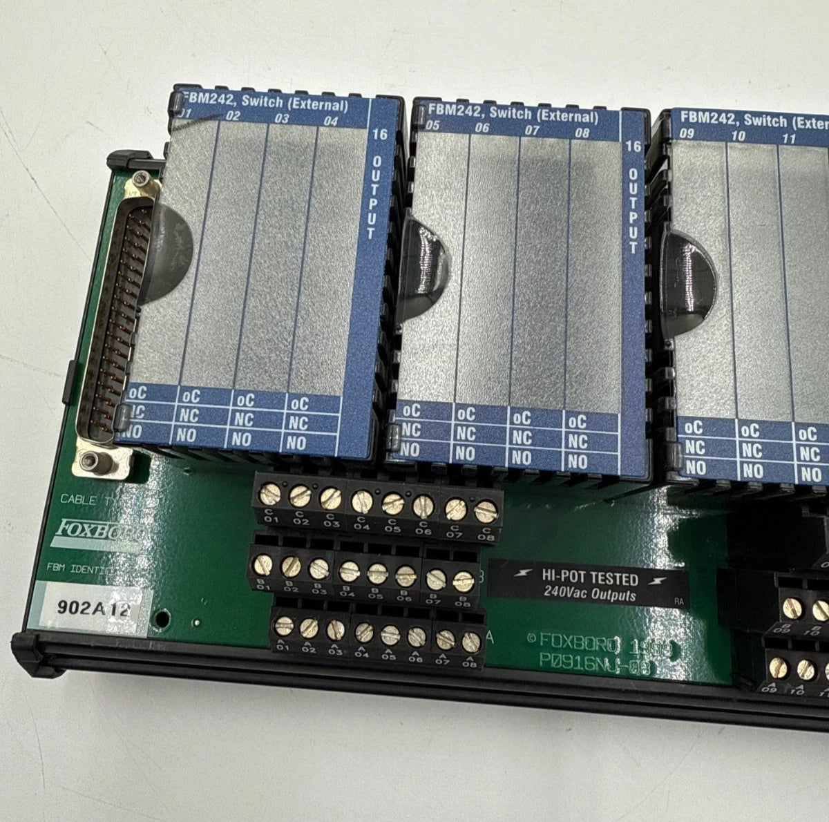 Foxboro FBM242 P0916NG Compression Terminal 2 Tier Relay Discrete Output