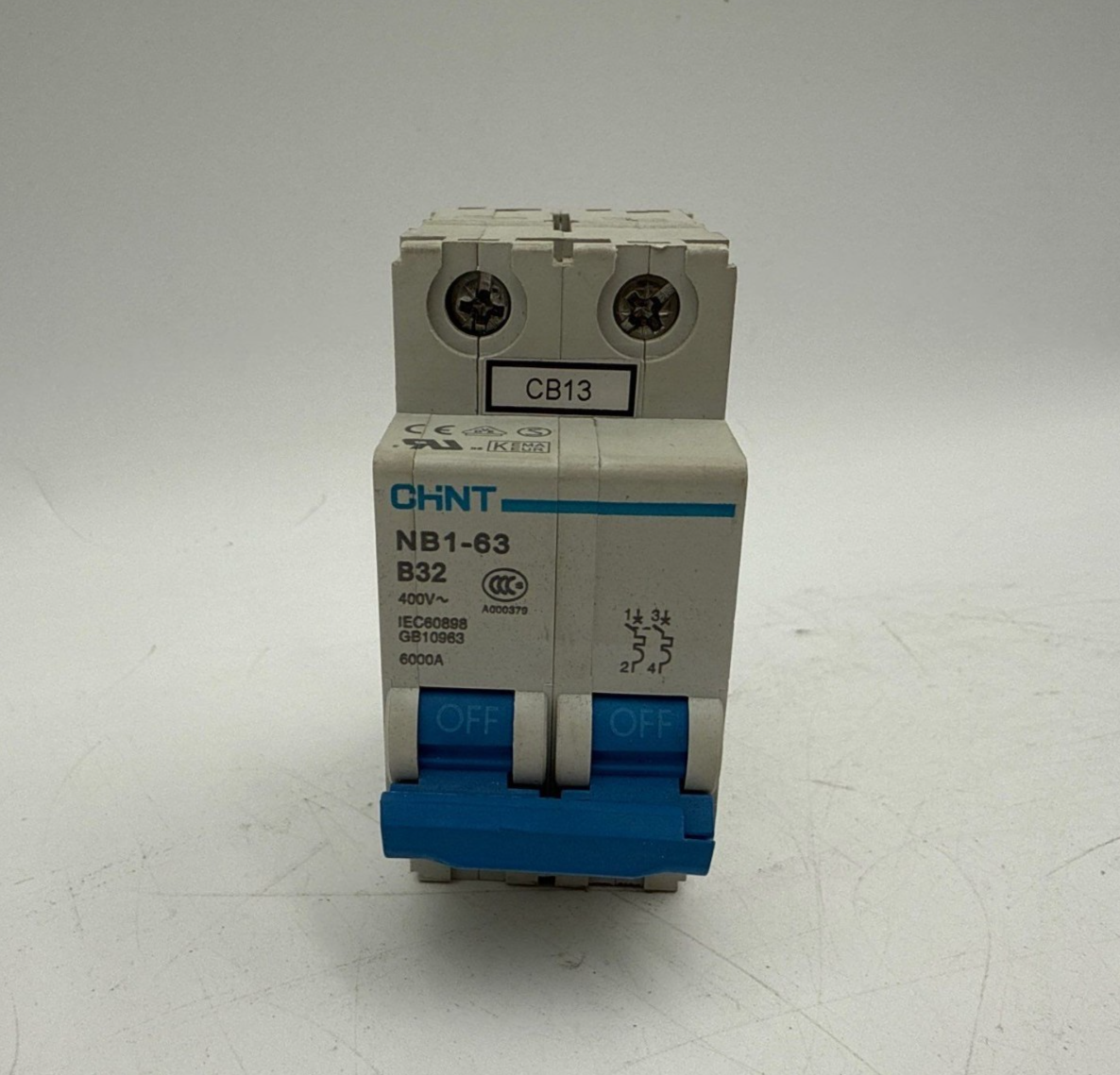 CHINT NB1-63 B32-2P Circuit Breaker 32A 2 Pole 400V B-CURVE 32 Amp NB1-B32-2P Used