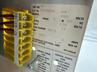 Eaton Freedom 2100 12" 3A MCC Combo Bucket HMCP003A0C Size 1 Starter Used