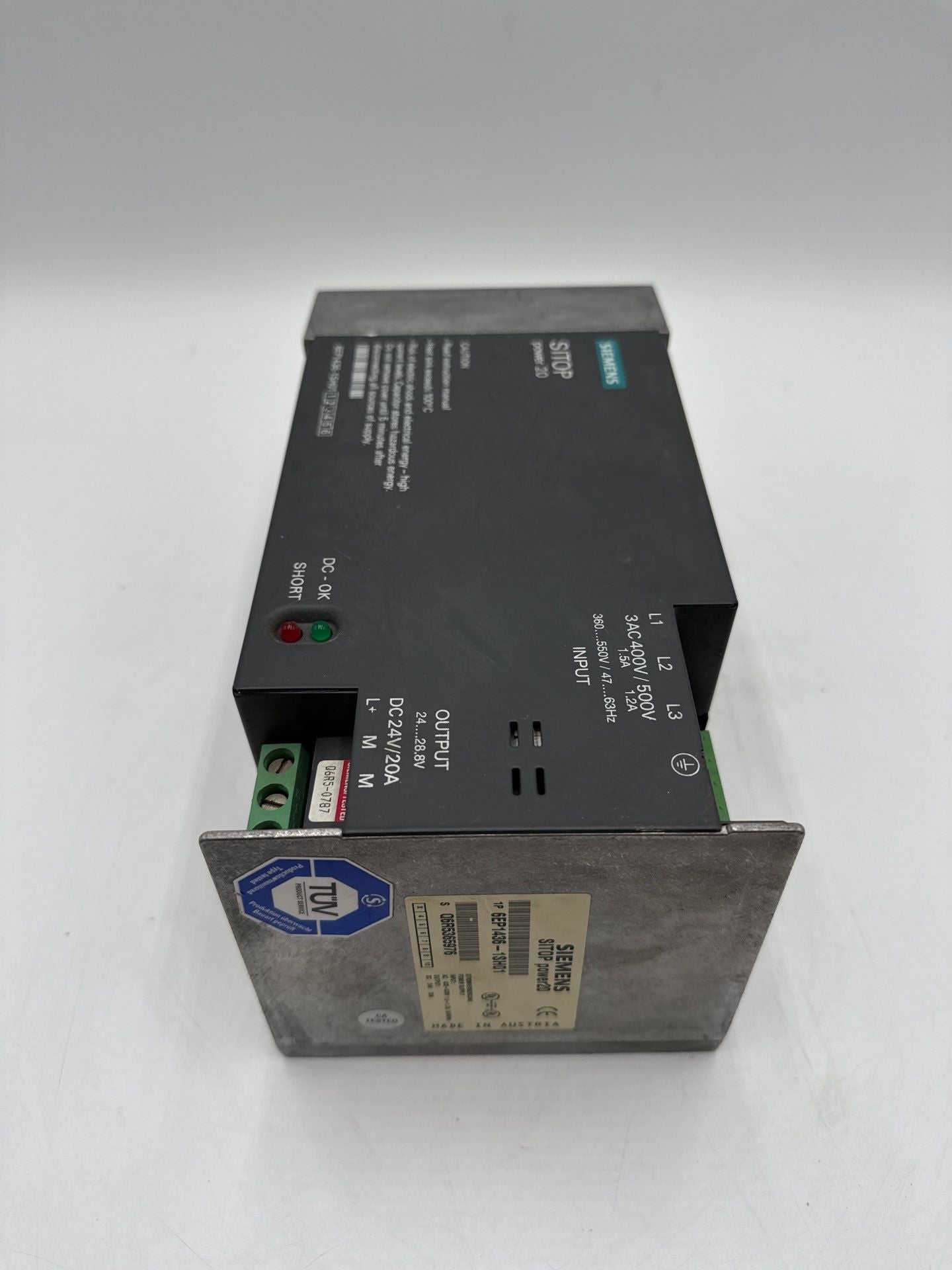 Siemens 6EP1436-1SH01 SITOP Power 20 Power Supply Input 480V Output 24V Used
