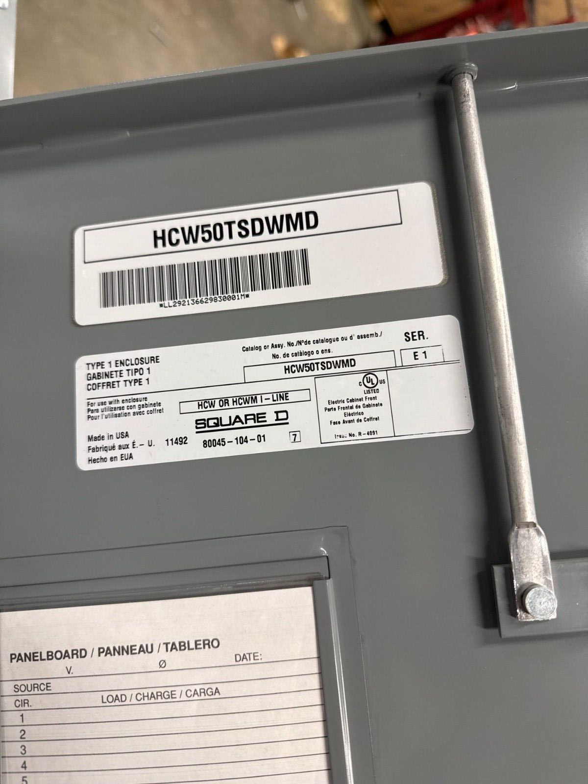 Square D I-Line Panelboard 300A 208/120V 3PH 4W 18 Cir Indoor Encl MCB LA36300 P439 Used