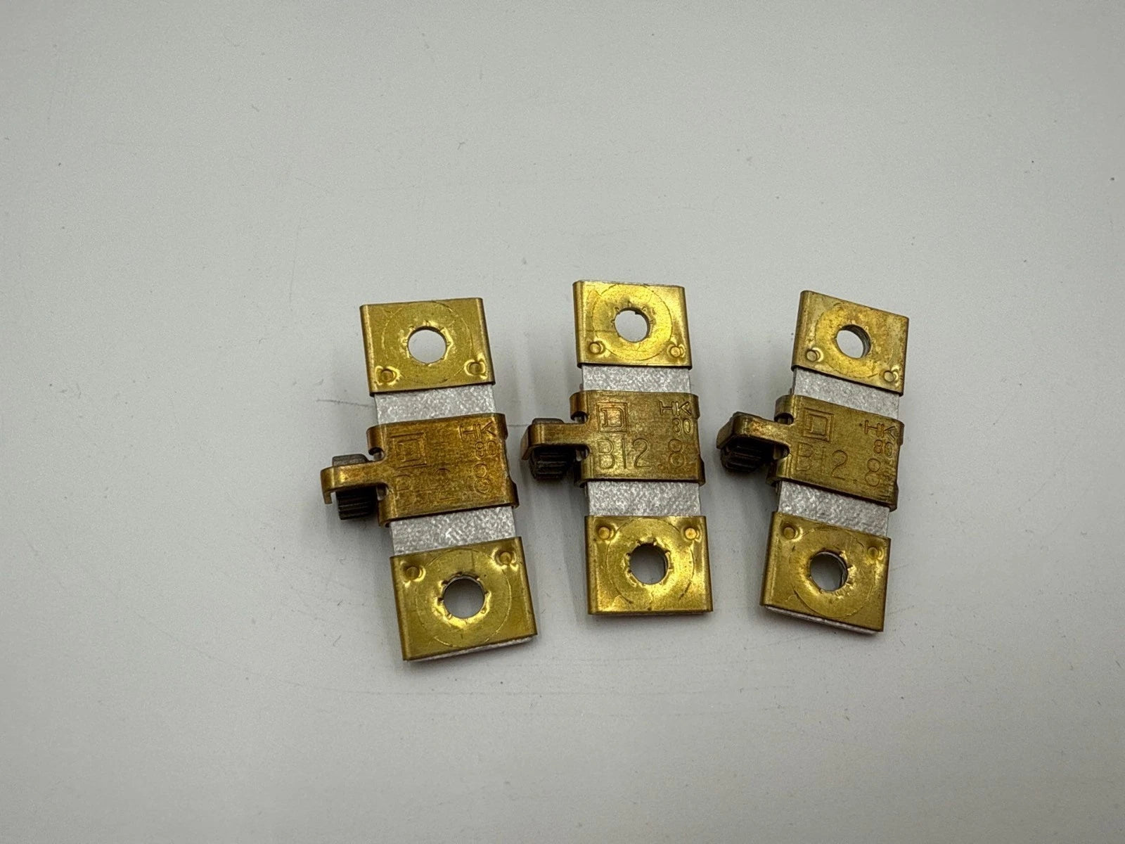 3PC Lot Square D B12.8 Thermal Overload Heater Element Unit B128 8.14-10.4 Amp Used