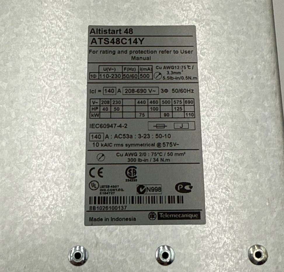 Schneider ATS48C14Y New