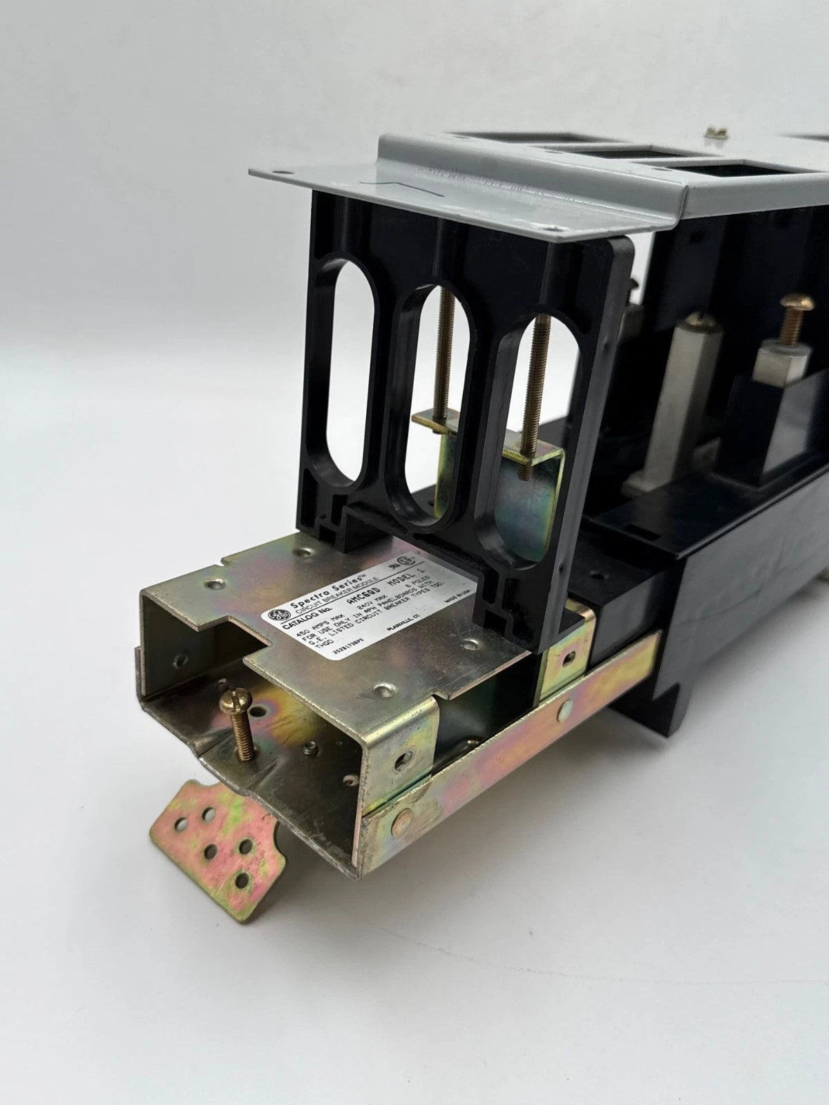 GE AMC6QD APN Circuit Breaker Module 450A 240V Max 6 Pole TQD THQD Spectra Serie Used