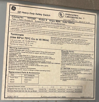 GE TC72367 Used