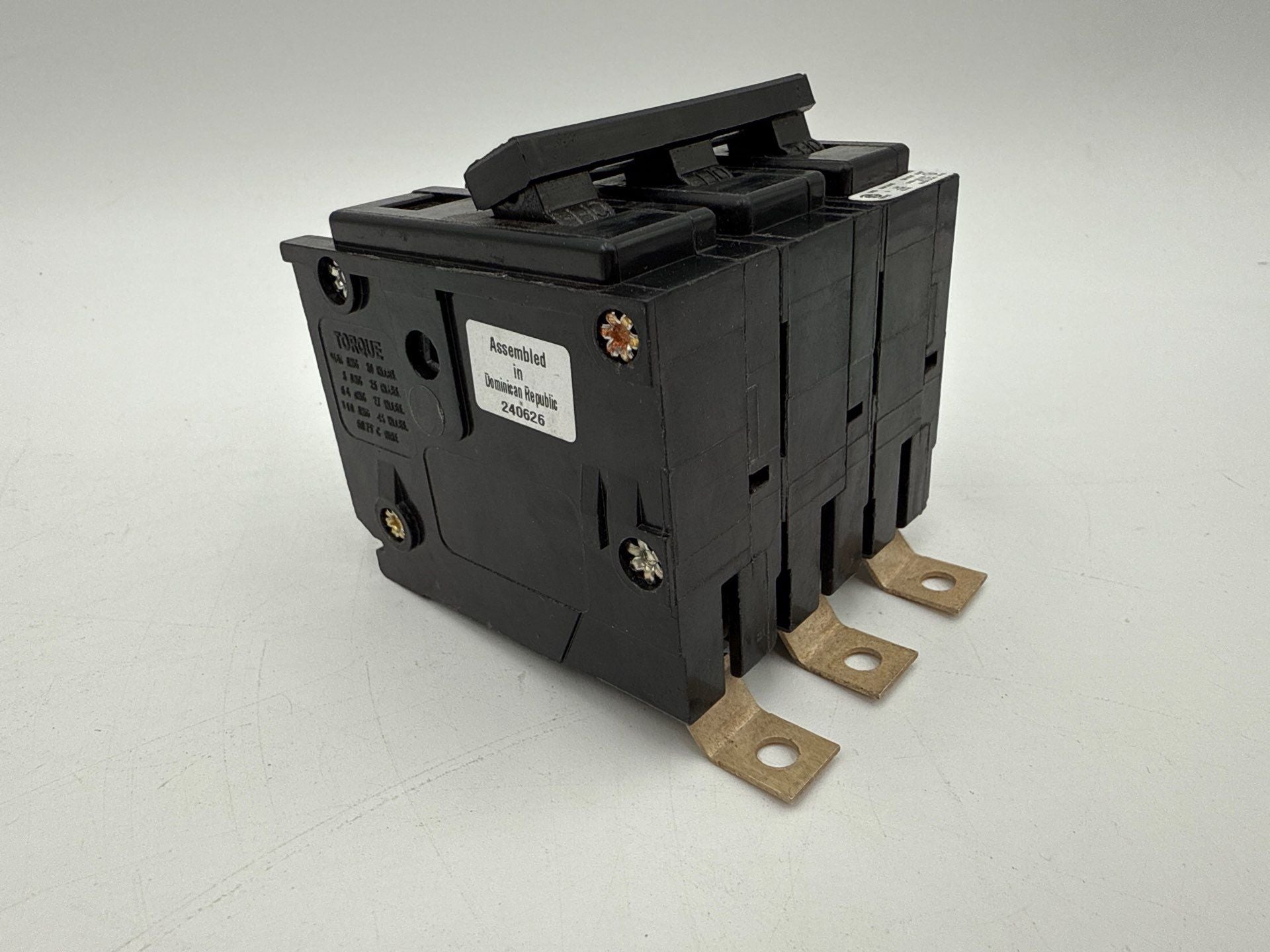 Eaton BAB3060H Circuit Breaker 60A 3P 240V BAB 60 Amp 3 Pole Bolt On 3PH BA360 Used