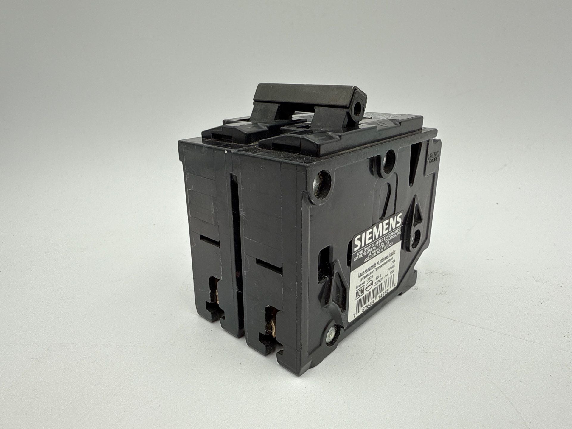 Siemens Q270 Plug On Circuit Breaker 70A 2P 120/240V QP 70 Amp 2 Pole Used