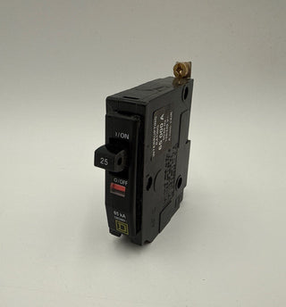 Square D QHB125 Circuit Brekaer 25A 1P 120/240V 65kA Bolt On 25 Amp 1 Pole QOB New