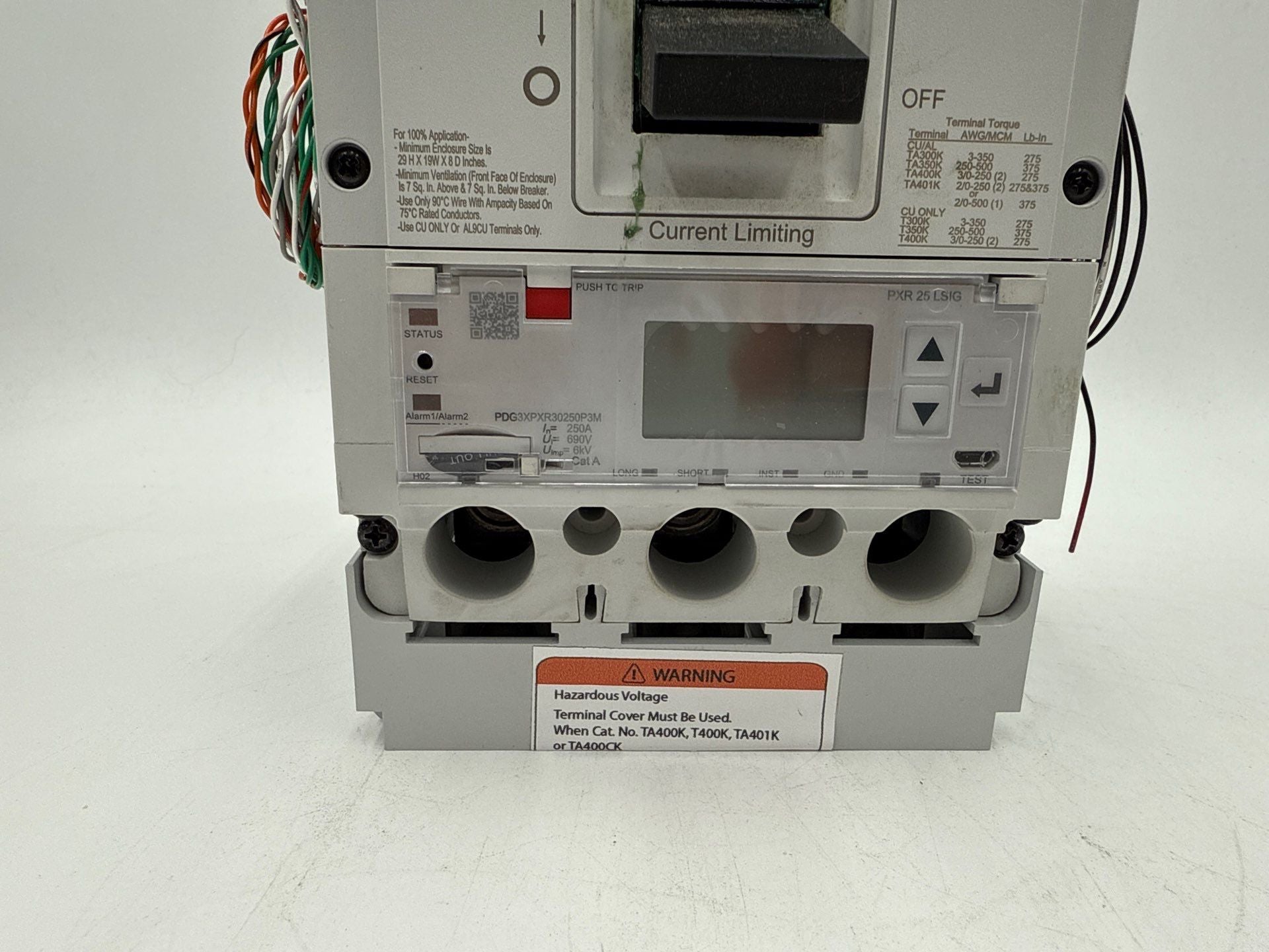 Eaton PDF33M0400FNNN Circuit Breaker 250A 3P 600V PDF3 250 Amp 3 Pole New