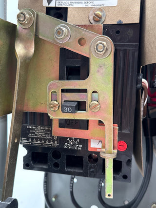 GE 8000 12" 30A Combo MCC Bucket Size 1 Starter TEC36030 Breaker Used