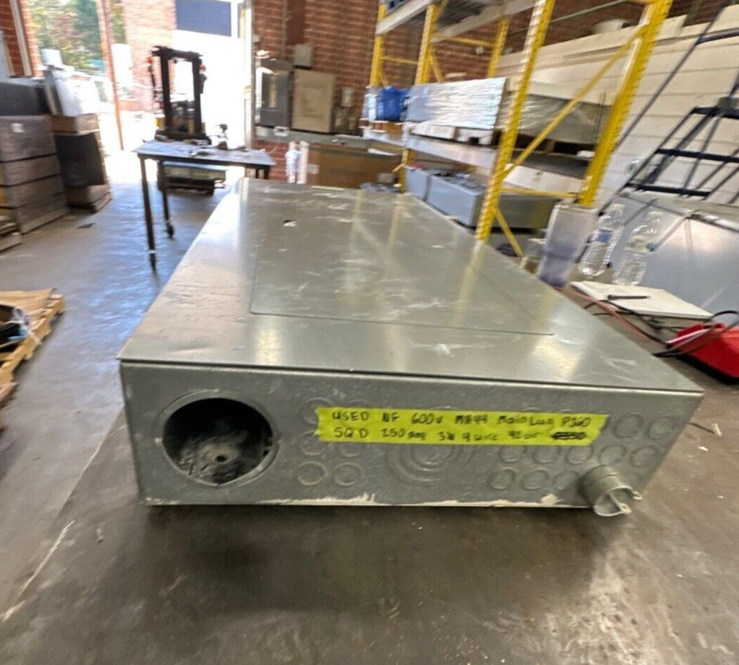 Square D NF Panelboard 250A 600V 3PH 4W MLO 42 Cir Main Lug Panel Indoor NEMA 1 P360 Used