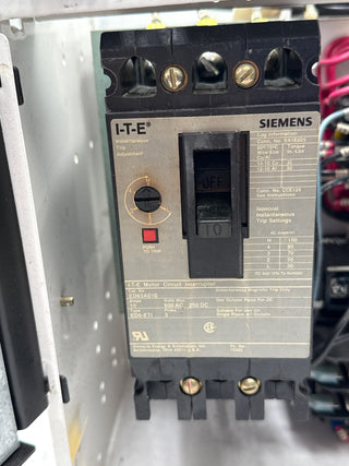 Siemens Model 95 12" 10A Combo MCC Bucket Size 1 3TF44 Starter ED63A010 Used