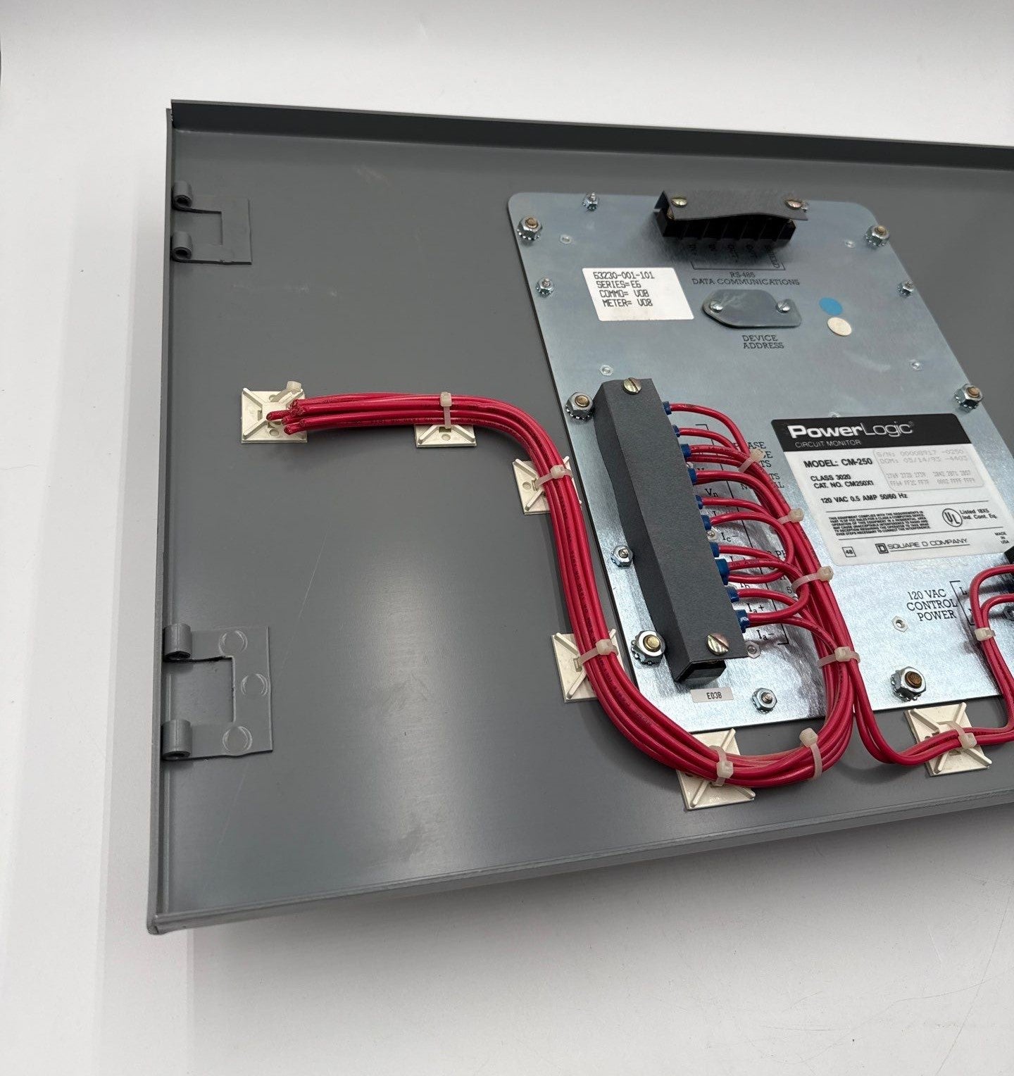 Square D PowerLogic Circuit Monitor 3020 CM250X1 120VAC 0.5A 50/60Hz Used