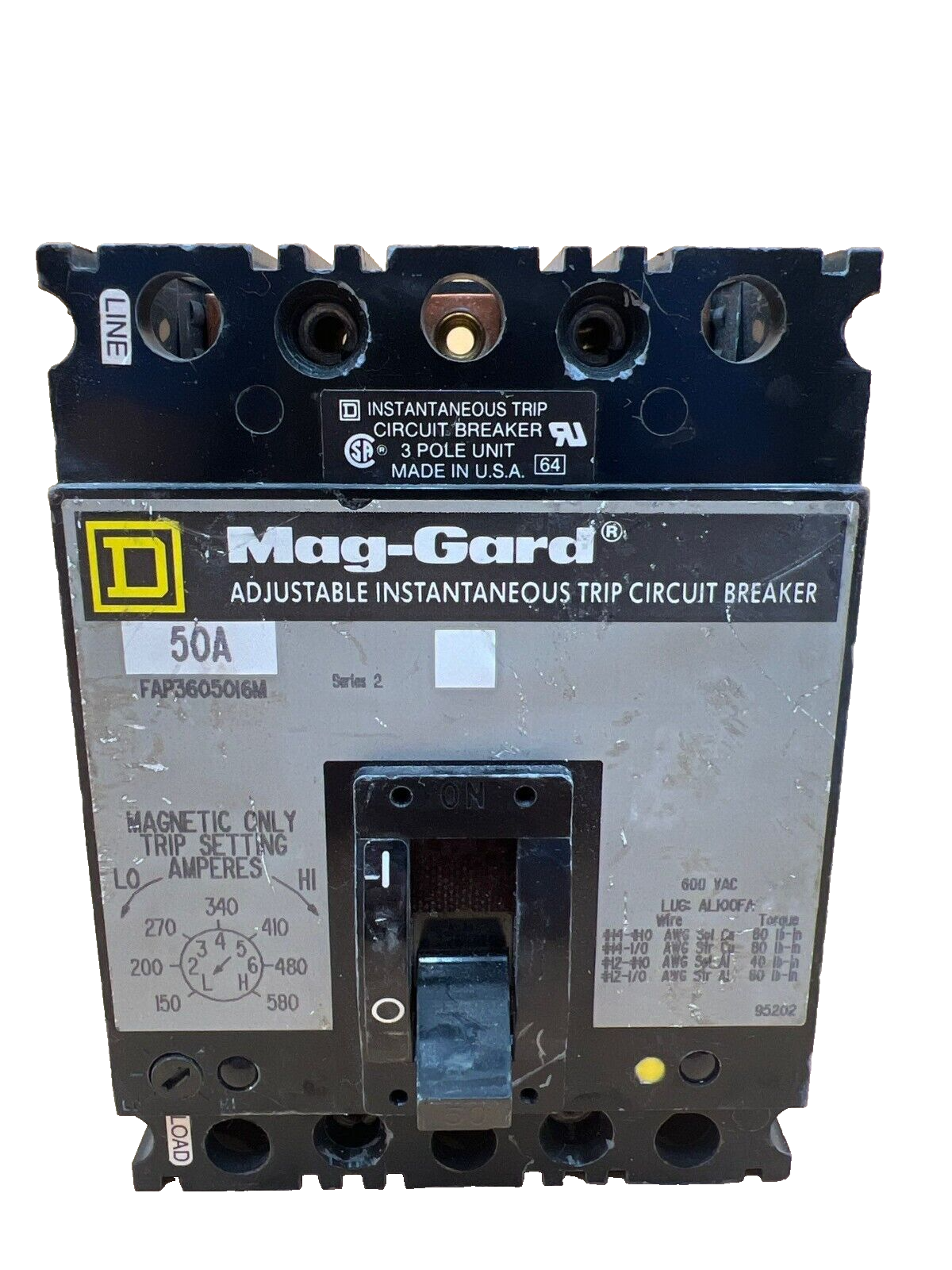 Square D FAP3605016M Used